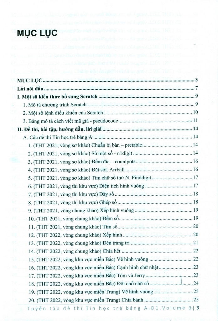 TUYỂN TẬP ĐỀ THI TIN HỌC TRẺ - BẢNG A, D1 (Volume 3)